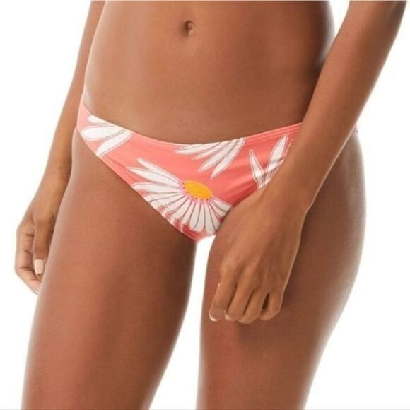 Kate Spade Lychee Coral Falling Flower Square Neck Bikini Swim Set Small - Picture 6 of 12